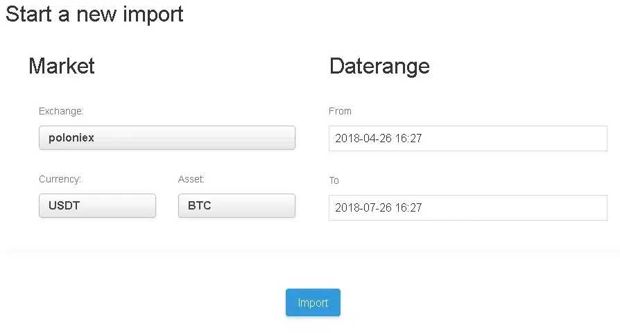 Local Data import on Gekko