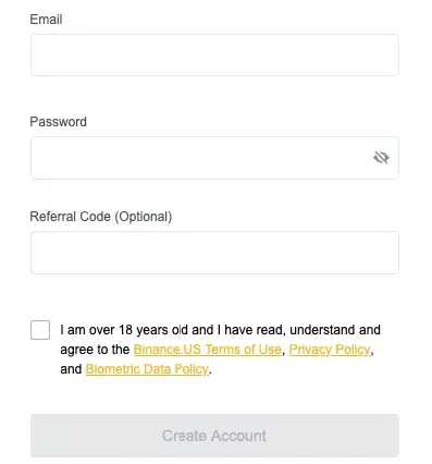 1. Sign up to Binance US