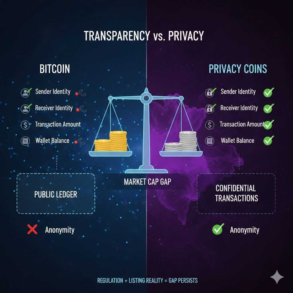 Privacy Coins vs Bitcoin