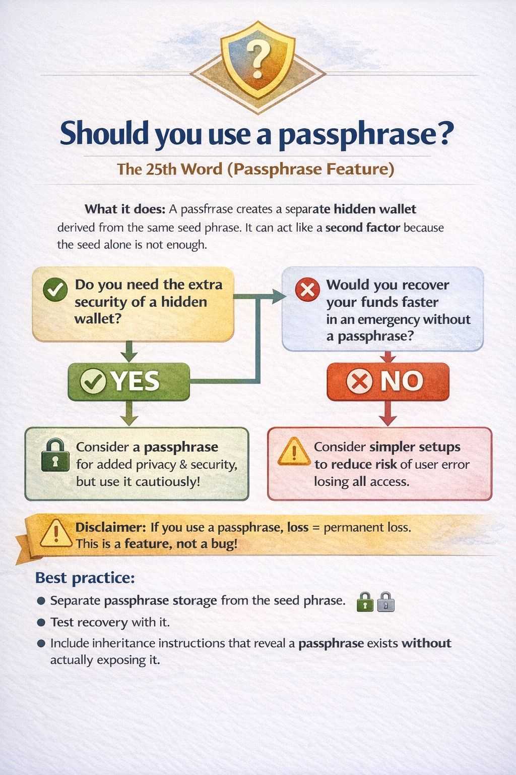 Hardware Wallet PIN and Passphrase Security