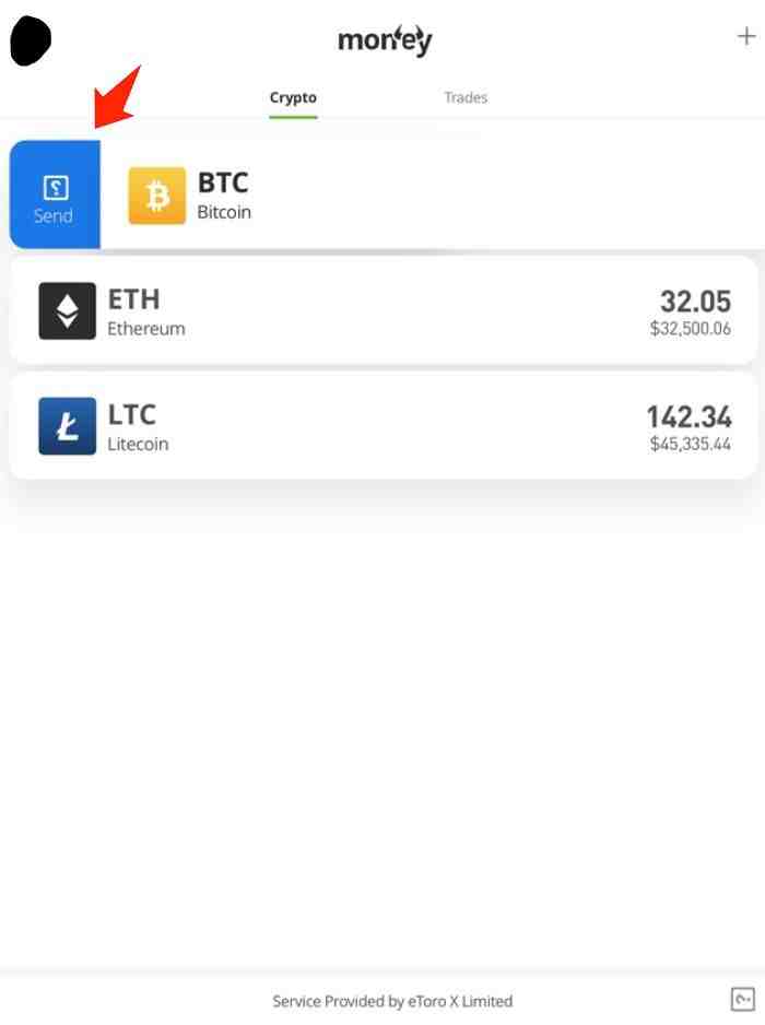 send bitcoin with etoro