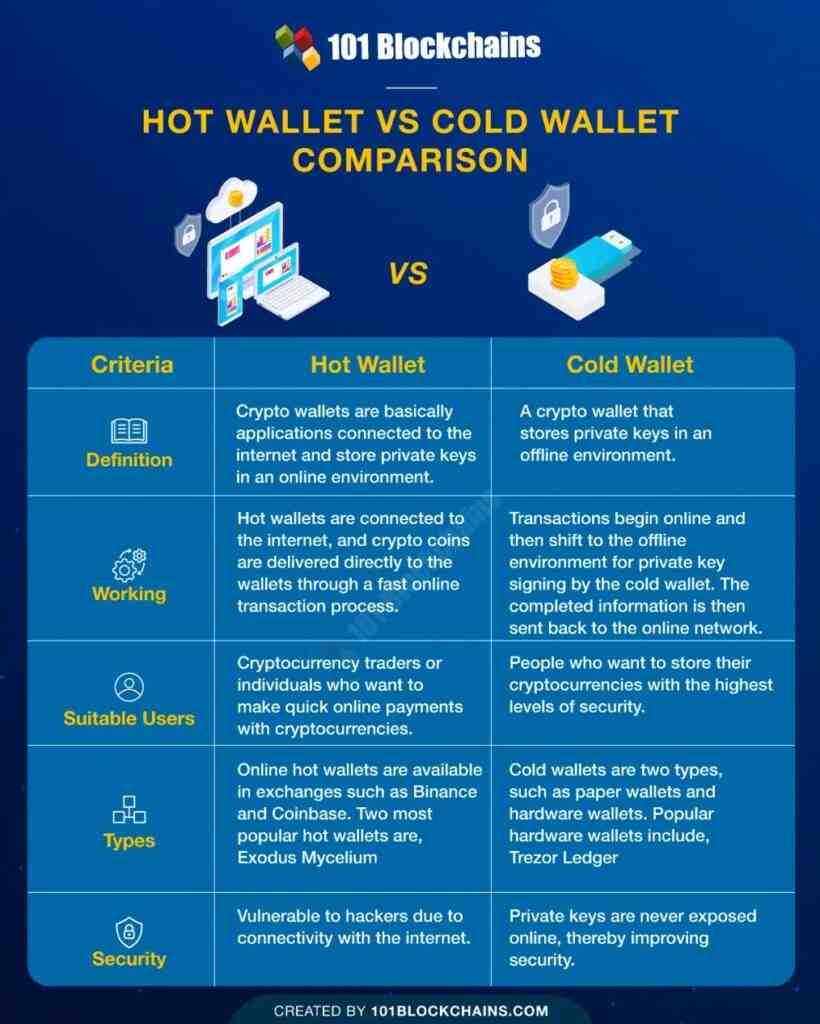 cold vs hot wallet