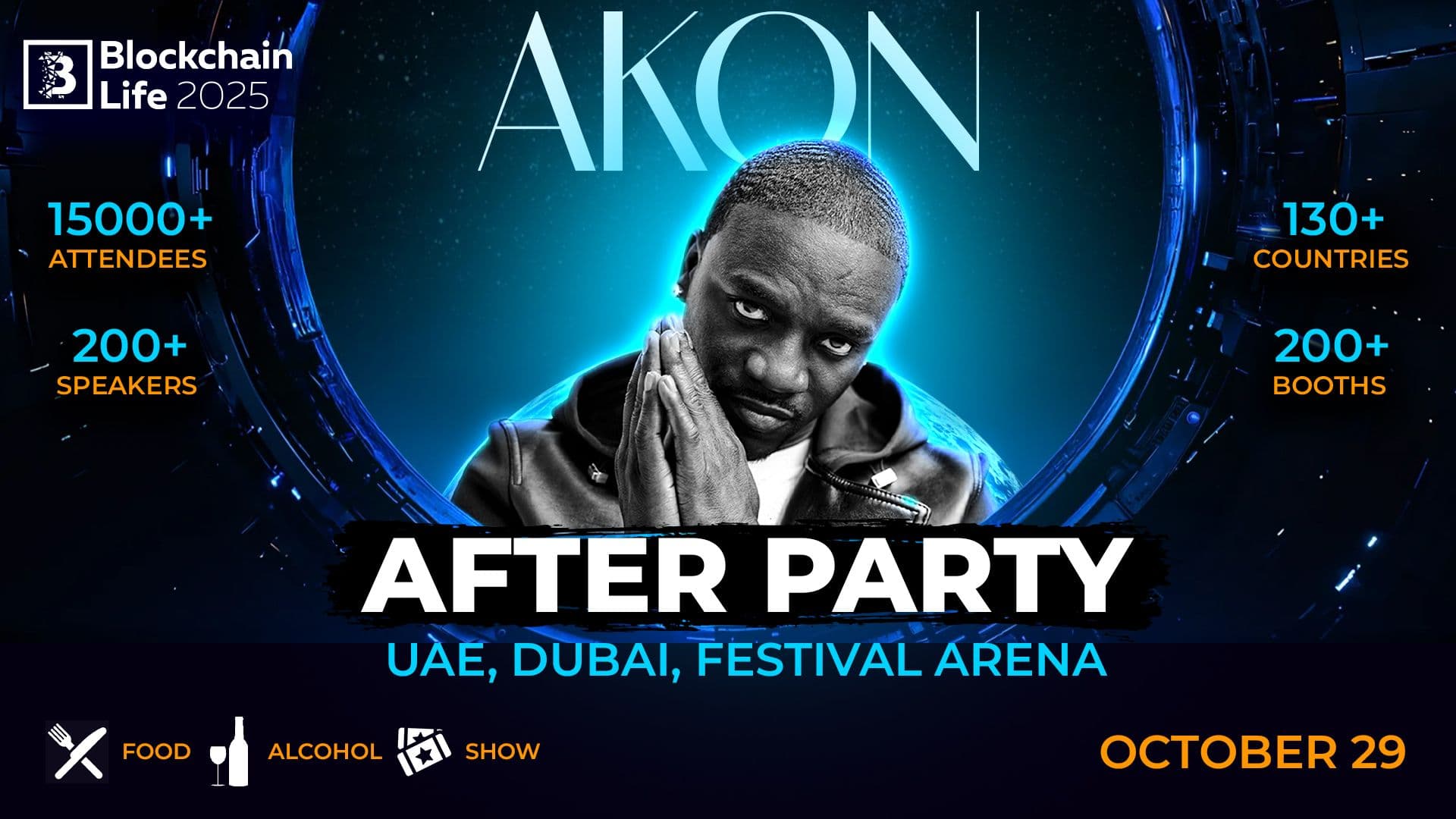 Blockchain Life 2025 in Dubai: Global Crypto Leaders Gather for the 15th Anniversary Forum Featuring Akon’s Exclusive Performance