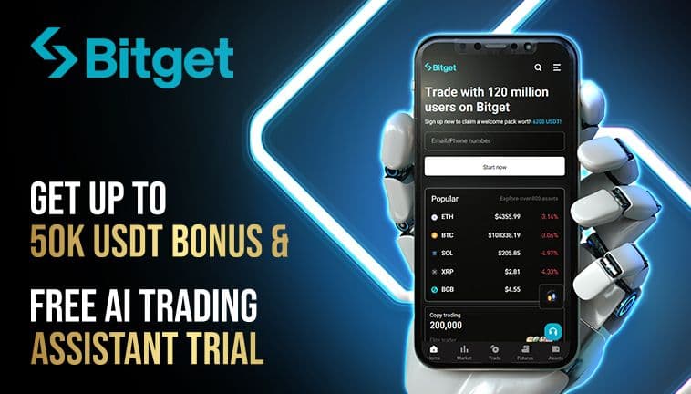 Bitget - Get up to 50K USDT Bonus + Free AI Trading Assistant Trial