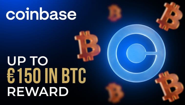 Coinbase - Get Up To €150 in BTC Reward