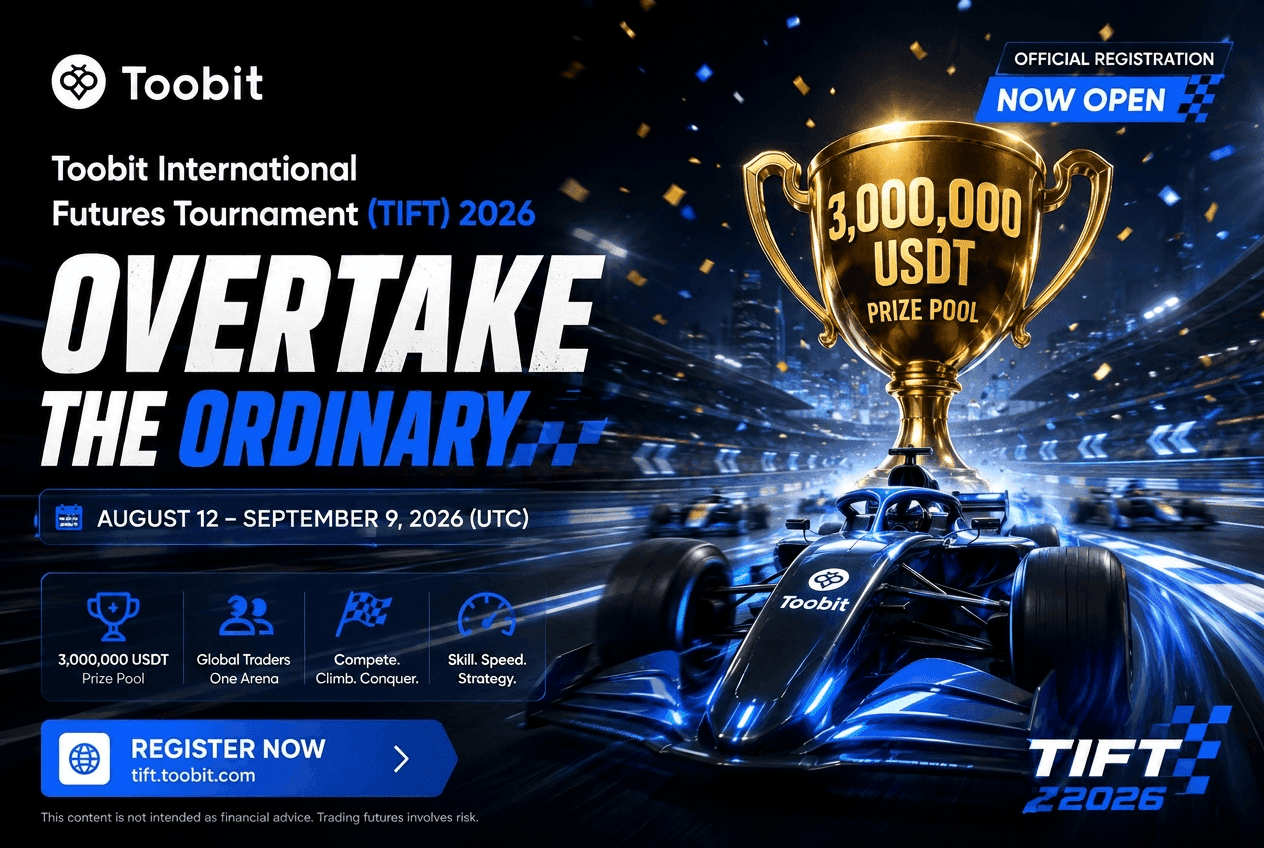 Toobit Reveals TIFT 2026 Tracks and $3M Pool Prizes