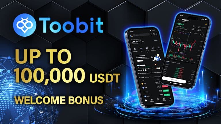 Toobit - Up To 100,000 USDT Welcome Bonus + Up To 50% Fee Discount For Life