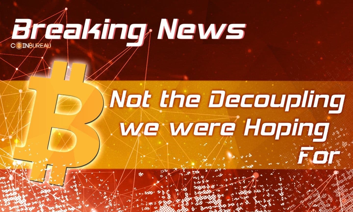 Bitcoin and Stocks: Not the Decoupling We Were Hoping For